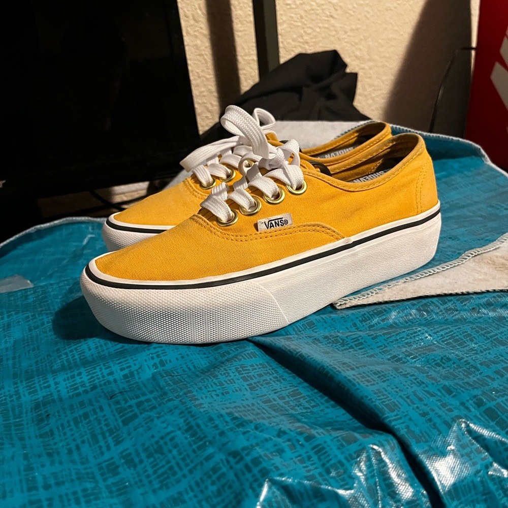 Orange/Yellow Vans